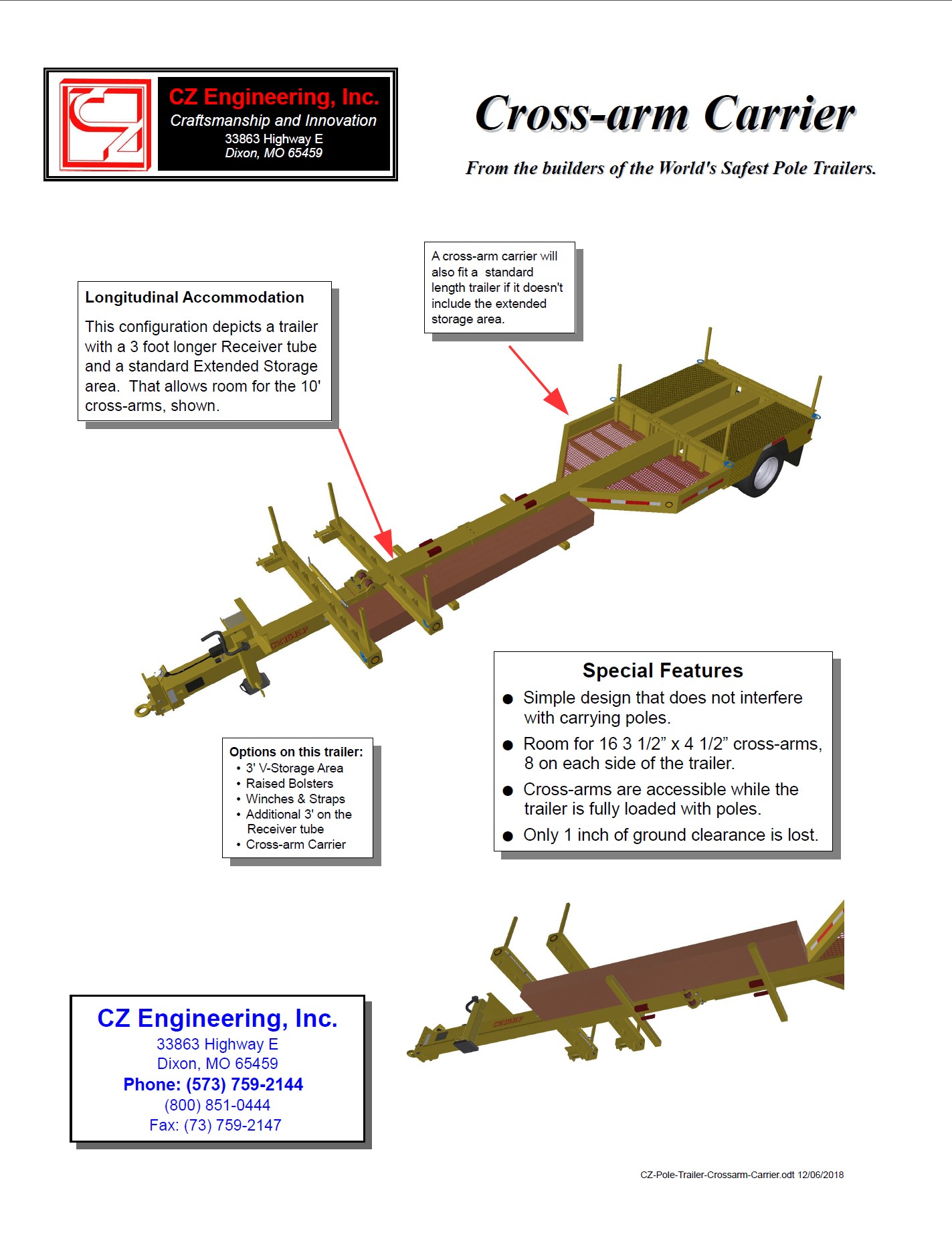 Cross-arm Carrier